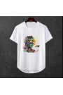 Erkek Ön Baskili T-shirt Plus Model
